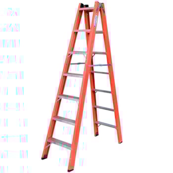 ESCADA TESOURA DUPLA EM ALUMÍNIO/FIBRA 7 DEGRAUS 2,10 METROS TAFD-7 WBERTOLO ESCADA TESOURA DUPLA EM ALUMÍNIO/FIBRA 7 DEGRAUS 2,10 METROS TAFD-7 WBERTOLO