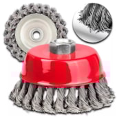 ESCOVA DE ACO CARBONO TIPO COPO 150 MM ROSCA M14 - 746299 MTX ESCOVA DE ACO CARBONO TIPO COPO 150 MM ROSCA M14 - 746299 MTX