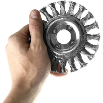 ESCOVA DE AÇO TRANÇADA DE 4" - 6325141212 VONDER ESCOVA DE AÇO TRANÇADA DE 4" - 6325141212 VONDER
