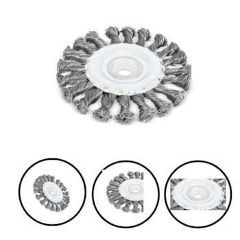ESCOVA DE AÇO TRANCADO CIRCULAR 4.1/2" X 1/2" - 319,0019 ROCAST ESCOVA DE AÇO TRANCADO CIRCULAR 4.1/2" X 1/2" - 319,0019 ROCAST
