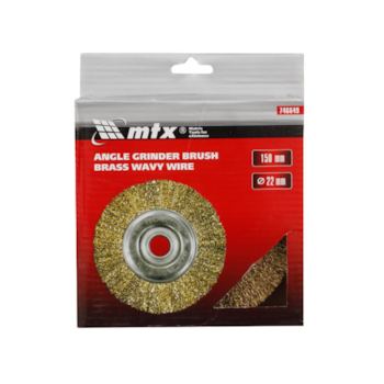 ESCOVA LATONADA CIRCULAR ONDULADA 150MM FURO 22MM 1 PC - 746649 MTX ESCOVA LATONADA CIRCULAR ONDULADA 150MM FURO 22MM 1 PC - 746649 MTX