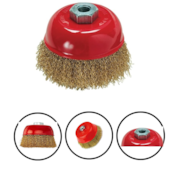 ESCOVA LATONADA TIPO COPO 100MM ROSCA M14 1PC - 746059 MTX ESCOVA LATONADA TIPO COPO 100MM ROSCA M14 1PC - 746059 MTX