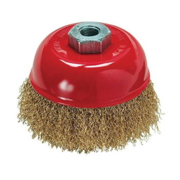 ESCOVA LATONADA TIPO COPO 100MM ROSCA M14 1PC - 746059 MTX ESCOVA LATONADA TIPO COPO 100MM ROSCA M14 1PC - 746059 MTX
