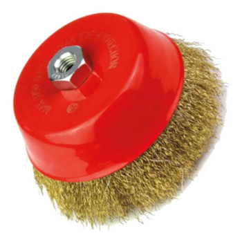 ESCOVA LATONADA TIPO COPO 100MM ROSCA M14 1PC - 746059 MTX ESCOVA LATONADA TIPO COPO 100MM ROSCA M14 1PC - 746059 MTX