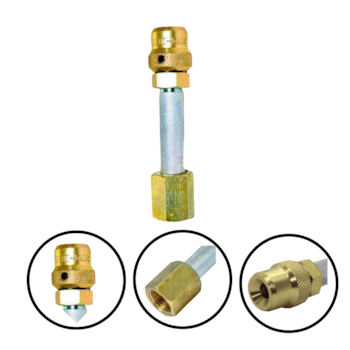 ESGUICHO REGULÁVEL P/ LAV. AUTOS CABEÇA E PORCA LATÃO - 000.LUB-28C LUBEFER ESGUICHO REGULÁVEL P/ LAV. AUTOS CABEÇA E PORCA LATÃO - 000.LUB-28C LUBEFER