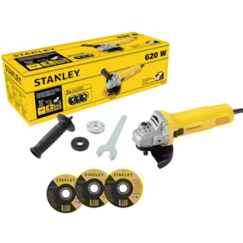 ESMERILHADEIRA ANGULAR 115MM 620W - SG6115D  STANLEY ESMERILHADEIRA ANGULAR 115MM 620W - SG6115D  STANLEY