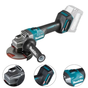 ESMERILHADEIRA ANGULAR 115MM SEM BATERIA - GA007GZ - MAKITA ESMERILHADEIRA ANGULAR 115MM SEM BATERIA - GA007GZ - MAKITA