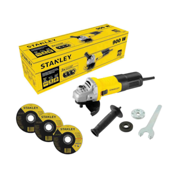 ESMERILHADEIRA ANGULAR 4.1/2" (115MM) 900W + 3 DISCOS - STGS9115D STANLEY ESMERILHADEIRA ANGULAR 4.1/2" (115MM) 900W + 3 DISCOS - STGS9115D STANLEY