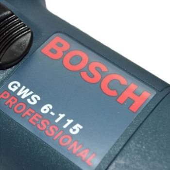 ESMERILHADEIRA ANGULAR 4 1/2" 1375 220v - BOSCH GWS 6-115