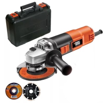 ESMERILHADEIRA ANGULAR 4 1/2 POL 1000W - G1000K BLACK + DECKER