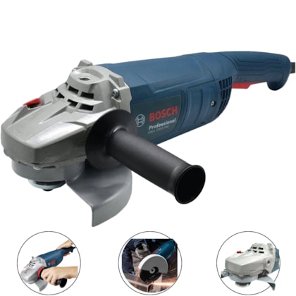 ESMERILHADEIRA ANGULAR 7 POL 2200W 220v - GWS 2200-180 BOSCH ESMERILHADEIRA ANGULAR 7 POL 2200W 220v - GWS 2200-180 BOSCH