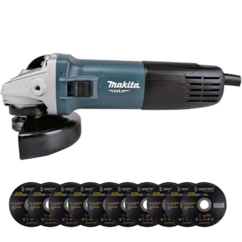 ESMERILHADEIRA ANGULAR 850W 4.1/2 POLEGADAS - M9510G MAKITA ESMERILHADEIRA ANGULAR 850W 4.1/2 POLEGADAS - M9510G MAKITA