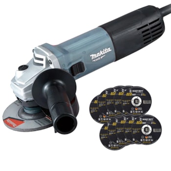 ESMERILHADEIRA ANGULAR 850W 4.1/2 POLEGADAS - M9510G MAKITA ESMERILHADEIRA ANGULAR 850W 4.1/2 POLEGADAS - M9510G MAKITA
