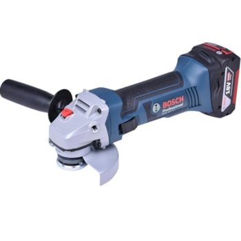 ESMERILHADEIRA ANGULAR A BATERIA 4 1/2" GWS 18VLI - 060193A3E3 BOSCH ESMERILHADEIRA ANGULAR A BATERIA 4 1/2" GWS 18VLI - 060193A3E3 BOSCH