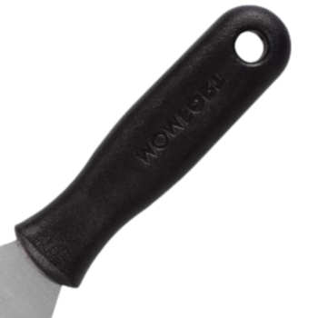 ESPÁTULA DE AÇO 10CM 100MM COM CABO DE PVC - MOMFORT ESPÁTULA DE AÇO 10CM 100MM COM CABO DE PVC - MOMFORT