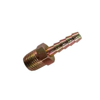 ESPIGAO FIXO ROSCA MACHO 1/4" PARA MANGUEIRA 3/8" ACO - 000.LUB-24  LUBEFER