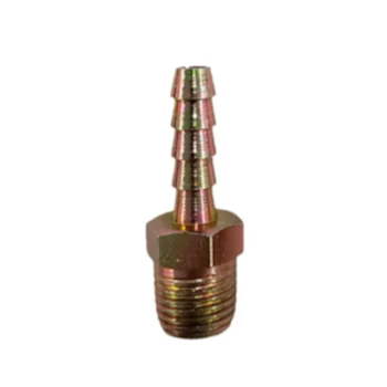 ESPIGAO FIXO ROSCA MACHO 1/4" PARA MANGUEIRA 3/8" ACO - 000.LUB-24  LUBEFER