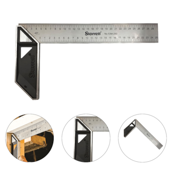 ESQUADRO CARPINTEIRO C/ CABO ALUMINIO 250MM - K53M-250-S STARRETT