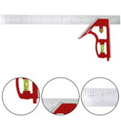 ESQUADRO COMBINADO COM NIVEL 12" 300MM - CORTAG