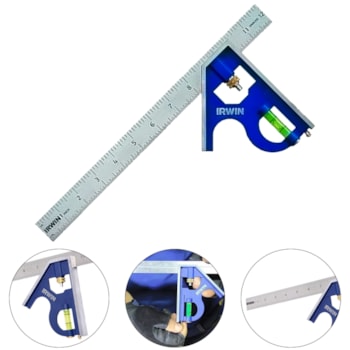 ESQUADRO COMBINADO PROFISSIONAL 16 - 406 MM IRWIN - 1884636 ESQUADRO COMBINADO PROFISSIONAL 16 - 406 MM IRWIN - 1884636
