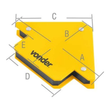 ESQUADRO MAGNÉTICO CAPACIDADE 10KG - 3599010000 VONDER ESQUADRO MAGNÉTICO CAPACIDADE 10KG - 3599010000 VONDER