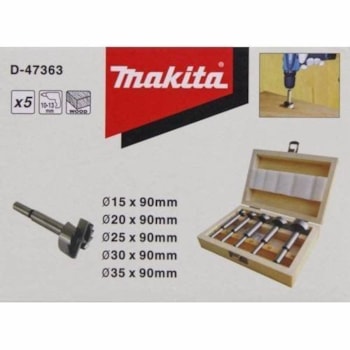 ESTOJO COM 5 BROCAS FORSTNER - D-47363 MAKITA