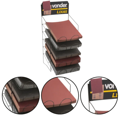EXPOSITOR PARA LIXA - VONDER EXPOSITOR PARA LIXA - VONDER