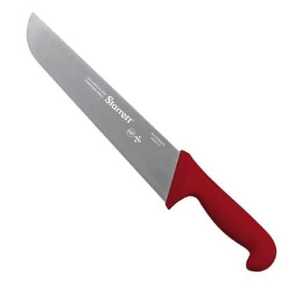 FACA CARNE DE REFILE AEREO COM LAMINA RETA LARGA 25CM (10") CABO VERMELHO - STARRETT