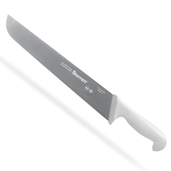 FACA DE CARNE COM LAMINA RETA LARGA 30CM (12") CABO BRANCO - STARRETT - BKW203-12