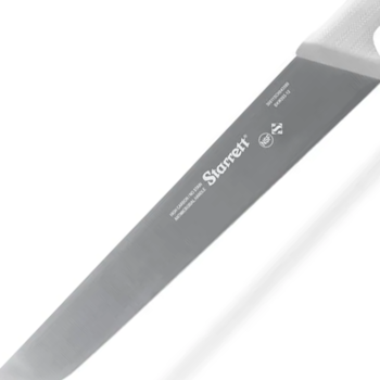 FACA DE CARNE COM LAMINA RETA LARGA 30CM (12") CABO BRANCO - STARRETT - BKW203-12