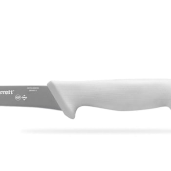 FACA DE DESOSSA C/ LÂMINA RETA LARGA 15CM (6") CABO BRANCO - KW103-6 STARRETT FACA DE DESOSSA C/ LÂMINA RETA LARGA 15CM (6") CABO BRANCO - KW103-6 STARRETT