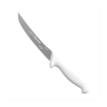 FACA DE DESOSSA COM LAMINA CURVA ESTREITA 6" (15CM) CABO BRANCO  -  STARRET BKW106-6