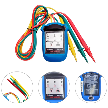 FASIMETRO DETECTOR DE SEQUENCIA DE FASE 180 A 480V 20HZ A 380HZ AC - MINIPA MFA-841A