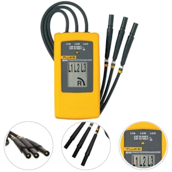FASÍMETRO INDICADOR DE ROTAÇÃO DE FASES 9040 - 4226419 FLUKE FASÍMETRO INDICADOR DE ROTAÇÃO DE FASES 9040 - 4226419 FLUKE