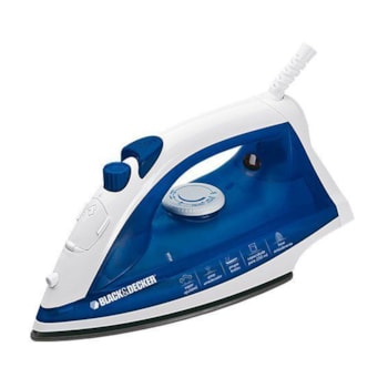 FERRO DE PASSAR A VAPOR AZUL AJ2000AZ BLACK E DECKER