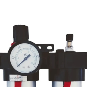 FILTRO REGULADOR E LUBRIFICADOR 1/2" C/ MANOMETRO E PROTECAO - 57357 STELS FILTRO REGULADOR E LUBRIFICADOR 1/2" C/ MANOMETRO E PROTECAO - 57357 STELS