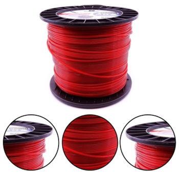 FIO DE NYLON 3MM X 240M REDONDO VERMELHO - HUSQVARNA