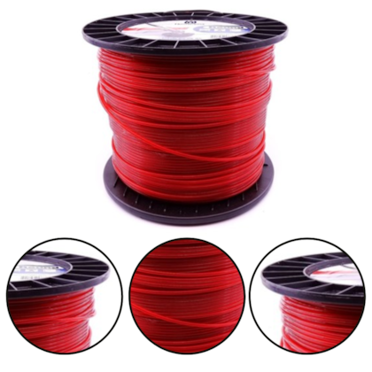 FIO DE NYLON 3MM X 240M REDONDO VERMELHO - HUSQVARNA