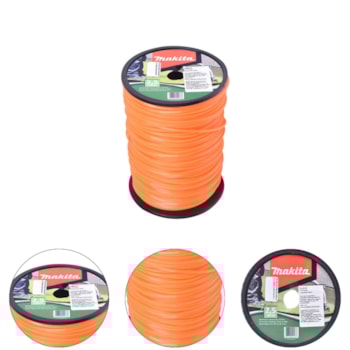 FIO DE NYLON QUADRADO 140M/2.5MM - T-02412 MAKITA FIO DE NYLON QUADRADO 140M/2.5MM - T-02412 MAKITA