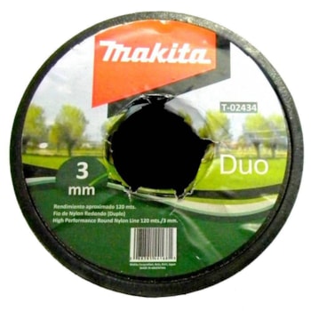 FIO DE NYLON QUADRADO DE 120 M / 3MM - MAKITA T-02434