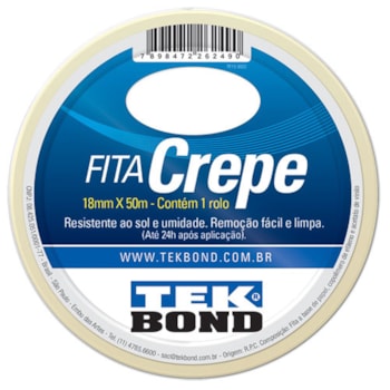 FITA CREPE 18MM X 50M - 21111018500 TEKBOND