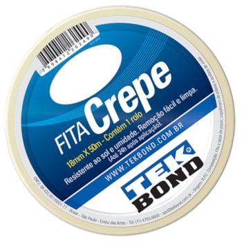 FITA CREPE 18MM X 50M - 21111018500 TEKBOND