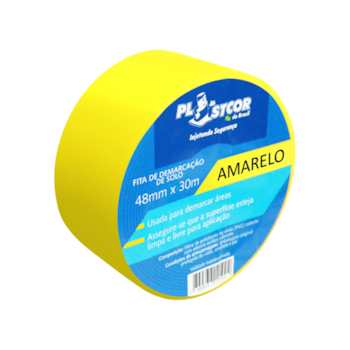 FITA DE DEMARCAÇÃO AMARELO 48MM X 30MTS - 700.01510 PLASTCOR FITA DE DEMARCAÇÃO AMARELO 48MM X 30MTS - 700.01510 PLASTCOR