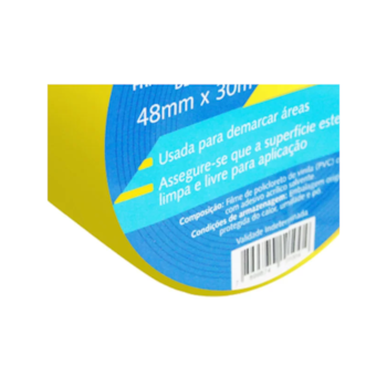 FITA DE DEMARCAÇÃO AMARELO 48MM X 30MTS - 700.01510 PLASTCOR FITA DE DEMARCAÇÃO AMARELO 48MM X 30MTS - 700.01510 PLASTCOR