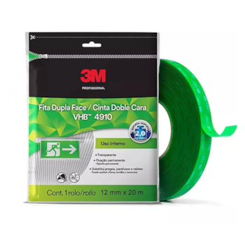 FITA DUPLA-FACE VHB™ TRANSFERÍVEL 4910 12MMX20M - H0002317883 3M FITA DUPLA-FACE VHB™ TRANSFERÍVEL 4910 12MMX20M - H0002317883 3M