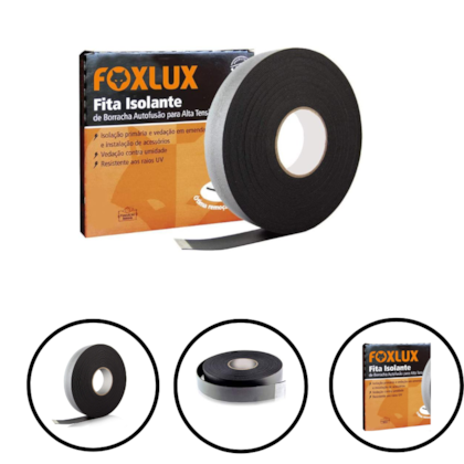 FITA ISOLANTE ALTA TENSÃO - 1053 FOXLUX FITA ISOLANTE ALTA TENSÃO - 1053 FOXLUX