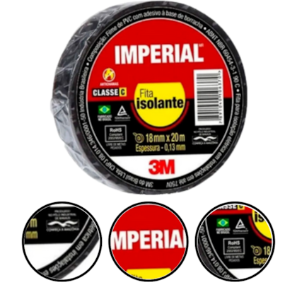 FITA ISOLANTE IMPER SLIM 18MM X 20M - 121720 3M FITA ISOLANTE IMPER SLIM 18MM X 20M - 121720 3M
