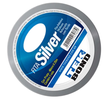 FITA SILVER PRATA 48MMX25M - 21181048600 TEKBOND FITA SILVER PRATA 48MMX25M - 21181048600 TEKBOND