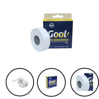 FITA VEDA ROSCA 18MM X 50 MT - 418463 GOOL FITA VEDA ROSCA 18MM X 50 MT - 418463 GOOL