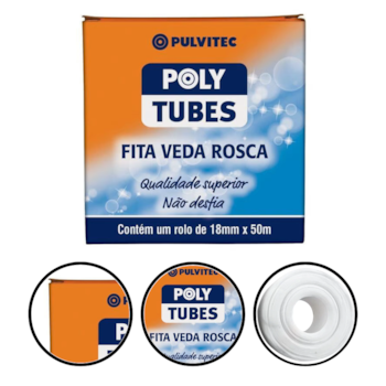 FITA VEDA ROSCA POLYTUBES 18MMX50M - 184292 PULVITEC